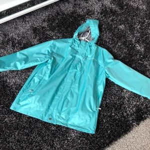 Teal colored dry fit jacket